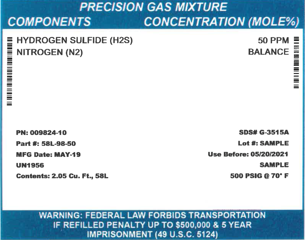 Hydrogen Sulfide 2.0-50 ppm CMS Chip